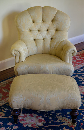 Edwardian Chair with Ottoman  $350