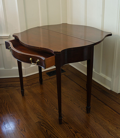 End Table extends to Card table 18” x 36” Height 31” opens to 36” x 36”