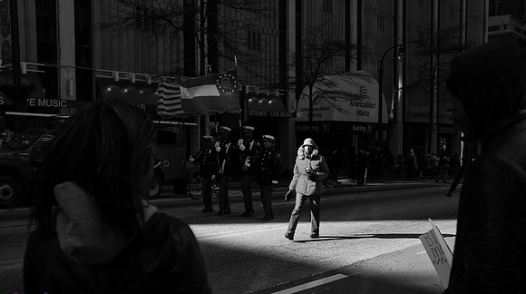 Martin Luther King Parade in Atlanta shot with Fuji X100